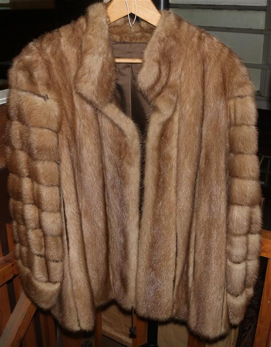 Blonde mink jackets